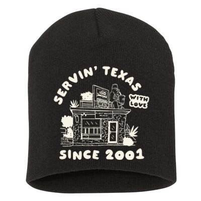 Servin Texas With Love Since 2001 Short Acrylic Beanie