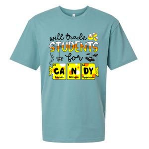 Science Teacher Will Trade Students For Candy Halloween Sueded Cloud Jersey T-Shirt