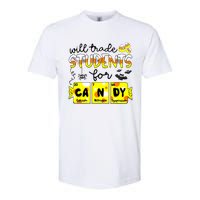 Science Teacher Will Trade Students For Candy Halloween Softstyle CVC T-Shirt