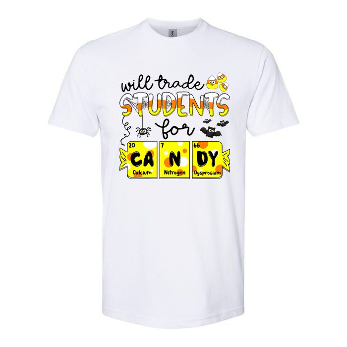 Science Teacher Will Trade Students For Candy Halloween Softstyle CVC T-Shirt