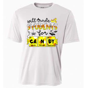 Science Teacher Will Trade Students For Candy Halloween Cooling Performance Crew T-Shirt