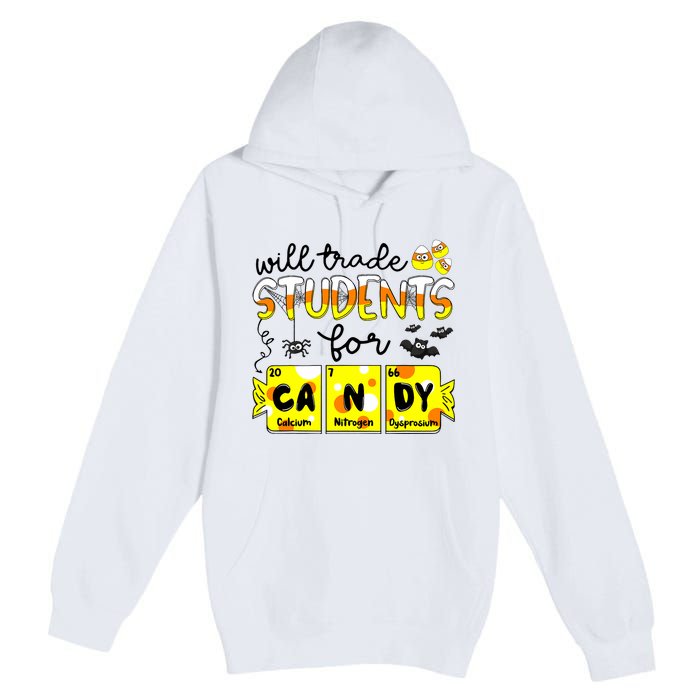 Science Teacher Will Trade Students For Candy Halloween Premium Pullover Hoodie