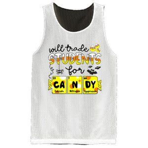 Science Teacher Will Trade Students For Candy Halloween Mesh Reversible Basketball Jersey Tank