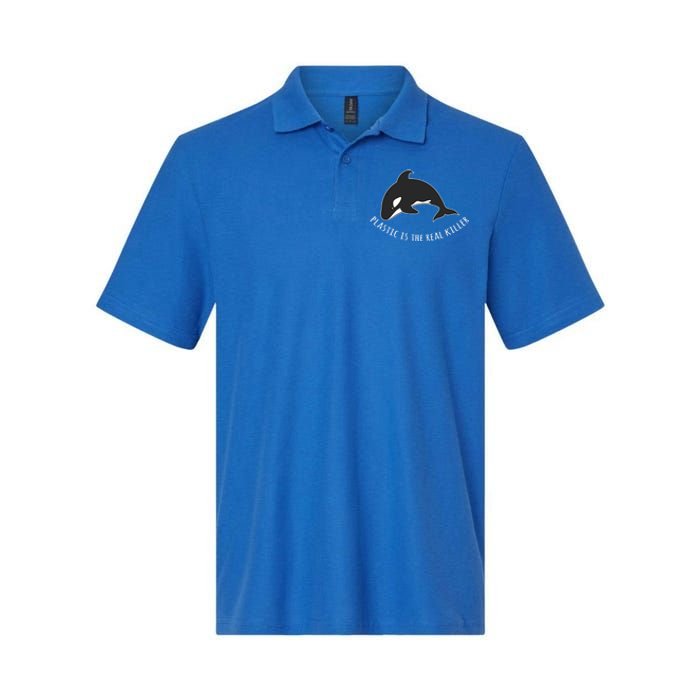 Save The Whale Awareness Design Plastic Is The Real Killer Gift Softstyle Adult Sport Polo