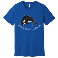 Save The Whale Awareness Design Plastic Is The Real Killer Gift Premium T-Shirt