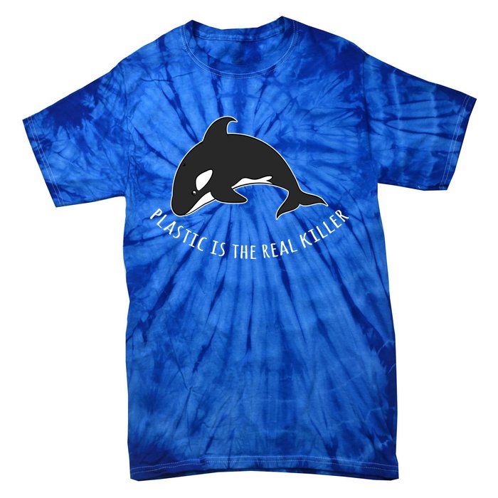 Save The Whale Awareness Design Plastic Is The Real Killer Gift Tie-Dye T-Shirt