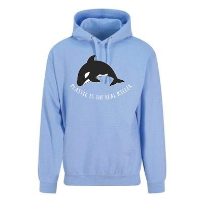 Save The Whale Awareness Design Plastic Is The Real Killer Gift Unisex Surf Hoodie