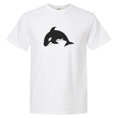 Save The Whale Awareness Design Plastic Is The Real Killer Gift Garment-Dyed Heavyweight T-Shirt