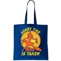 Sorry Thid Witch Is Taken Funny Halloween Costume Great Gift Tote Bag