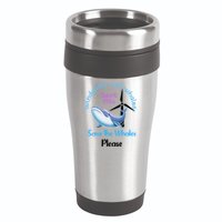 Save The Whales From Windmills In The Sea And Ocean Design Gift 16oz Travel Tumbler