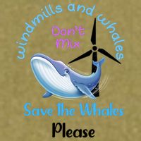 Save The Whales From Windmills In The Sea And Ocean Design Gift Garment-Dyed Women's Muscle Tee