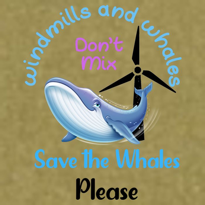 Save The Whales From Windmills In The Sea And Ocean Design Gift Garment-Dyed Women's Muscle Tee