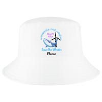 Save The Whales From Windmills In The Sea And Ocean Design Gift Cool Comfort Performance Bucket Hat