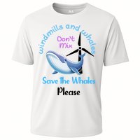 Save The Whales From Windmills In The Sea And Ocean Design Gift Performance Shirt