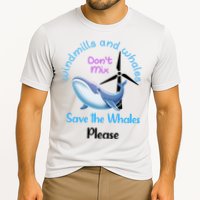 Save The Whales From Windmills In The Sea And Ocean Design Gift Performance Shirt