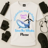 Save The Whales From Windmills In The Sea And Ocean Design Gift Performance Shirt