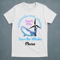 Save The Whales From Windmills In The Sea And Ocean Design Gift T-Shirt