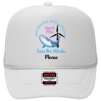 Save The Whales From Windmills In The Sea And Ocean Design Gift Trucker Hat