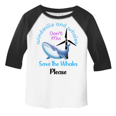 Save The Whales From Windmills In The Sea And Ocean Design Gift Toddler Fine Jersey T-Shirt