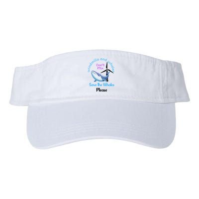 Save The Whales From Windmills In The Sea And Ocean Design Gift Visor