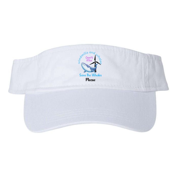 Save The Whales From Windmills In The Sea And Ocean Design Gift Visor