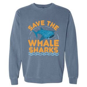 Save The Whale Sharks International Whale Shark Day Gift Garment-Dyed Sweatshirt