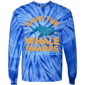 Save The Whale Sharks International Whale Shark Day Gift Tie-Dye Long Sleeve Shirt