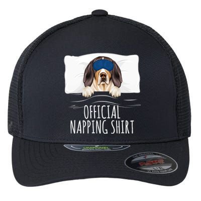 Sleeping Treeing Walker Coonhound Dog Napping Gift Flexfit Unipanel Trucker Cap