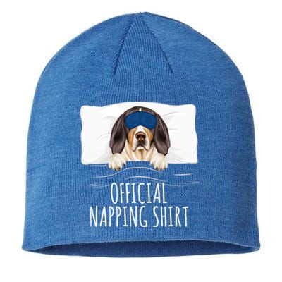 Sleeping Treeing Walker Coonhound Dog Napping Gift Sustainable Beanie