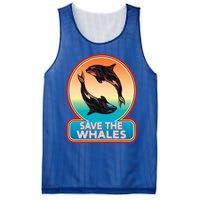 Save The Whale Gift Orca Killer Retro Whale Funny Gift Cool Gift Mesh Reversible Basketball Jersey Tank