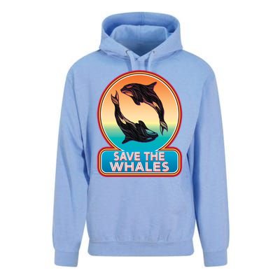 Save The Whale Gift Orca Killer Retro Whale Funny Gift Cool Gift Unisex Surf Hoodie