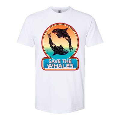 Save The Whale Gift Orca Killer Retro Whale Funny Gift Cool Gift Softstyle CVC T-Shirt