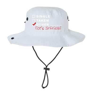 [] Single [] Taken [X] Pilots Friend Funny Aviation Gift Legacy Cool Fit Booney Bucket Hat