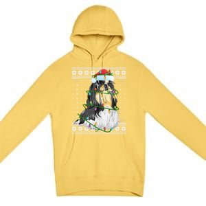 Shih Tzu Xmas Ugly Sweater Lighting Shih Tzu Dog Christmas Meaningful Gift Premium Pullover Hoodie