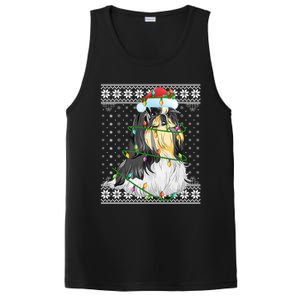 Shih Tzu Xmas Ugly Sweater Lighting Shih Tzu Dog Christmas Meaningful Gift PosiCharge Competitor Tank