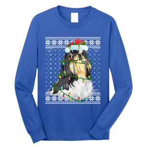 Shih Tzu Xmas Ugly Sweater Lighting Shih Tzu Dog Christmas Meaningful Gift Long Sleeve Shirt