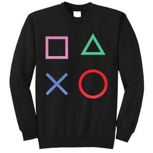 Square Triangle X And Circle Shape Sweatshirt