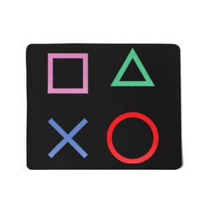 Square Triangle X And Circle Shape Mousepad