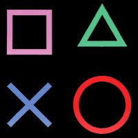 Square Triangle X And Circle Shape Mousepad