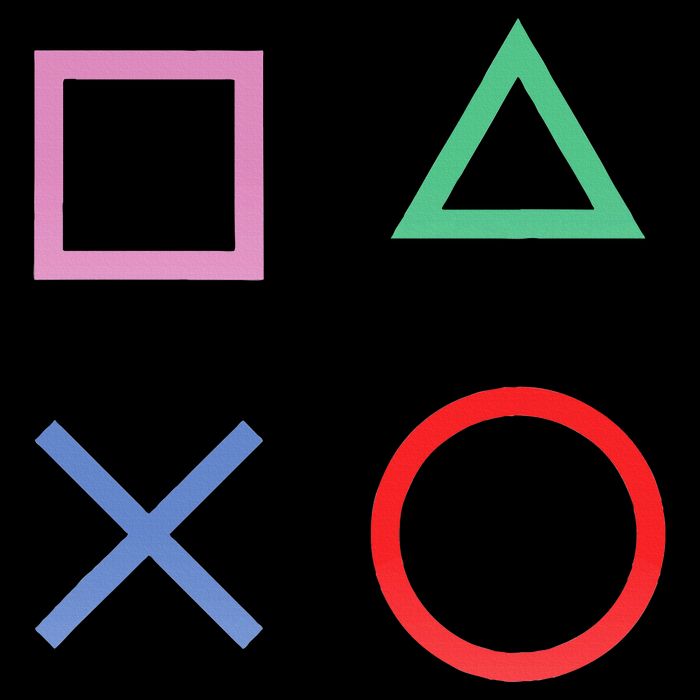 Square Triangle X And Circle Shape Mousepad