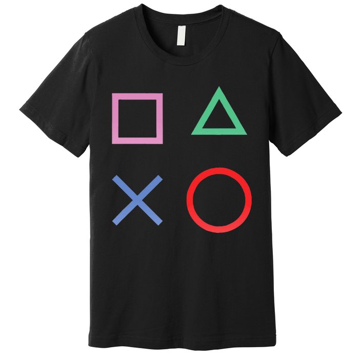 Square Triangle X And Circle Shape Premium T-Shirt