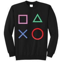 Square Triangle X And Circle Shape Tall Sweatshirt