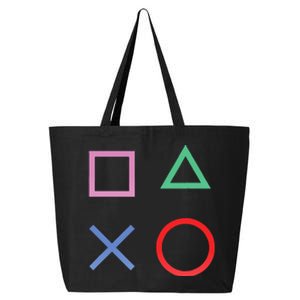 Square Triangle X And Circle Shape 25L Jumbo Tote