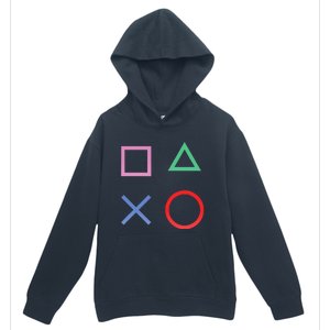 Square Triangle X And Circle Shape Urban Pullover Hoodie