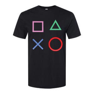 Square Triangle X And Circle Shape Softstyle CVC T-Shirt