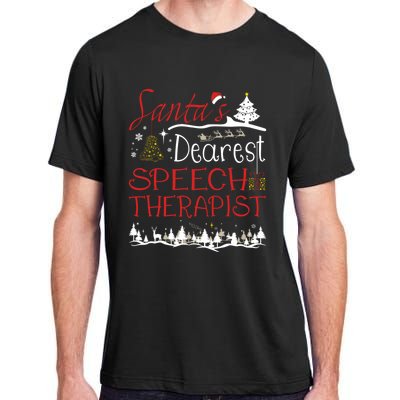 Speech Therapist Xmas Job Cute Christmas Cool Gift Adult ChromaSoft Performance T-Shirt