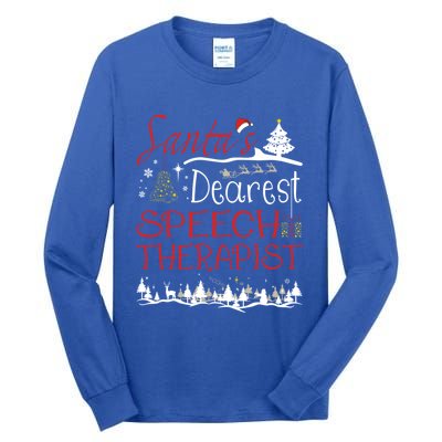 Speech Therapist Xmas Job Cute Christmas Cool Gift Tall Long Sleeve T-Shirt