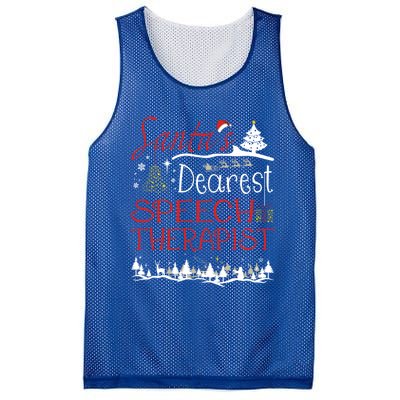 Speech Therapist Xmas Job Cute Christmas Cool Gift Mesh Reversible Basketball Jersey Tank