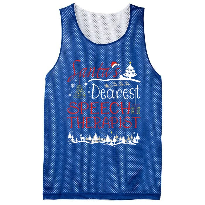 Speech Therapist Xmas Job Cute Christmas Cool Gift Mesh Reversible Basketball Jersey Tank