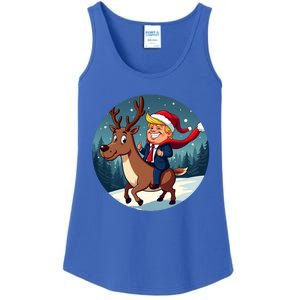 Santa Trump Xmas Donald Funny Christmas Pajamas Great Gift Ladies Essential Tank